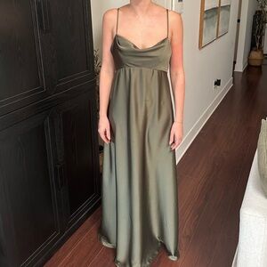 Jenny Yoo Olive Green Bridesmaids Dress